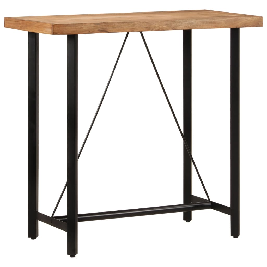 Bartafel 110x55x107 cm massief acaciahout en ijzer is nu te koop bij PeponiXL, paradijselijk wonen!