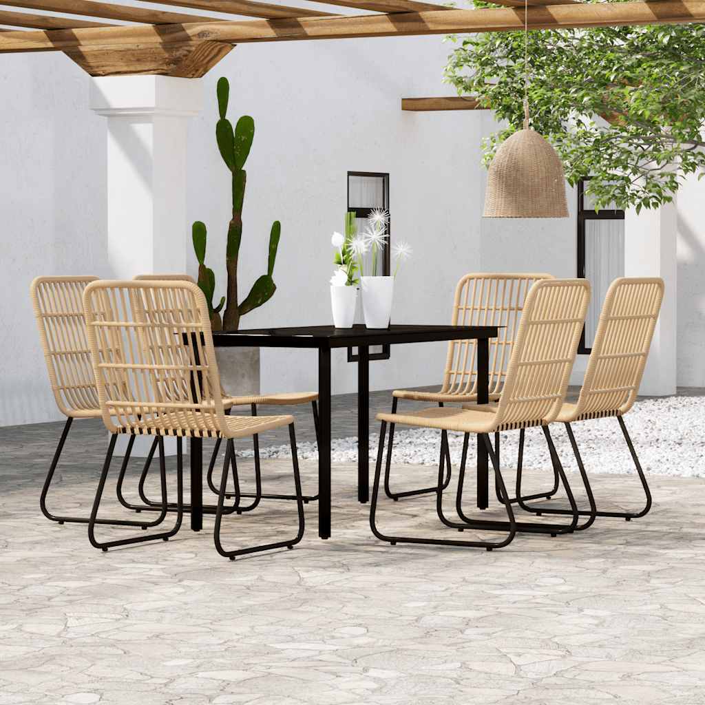 7-delige Tuinset eikenkleurig is nu te koop bij PeponiXL, paradijselijk wonen!