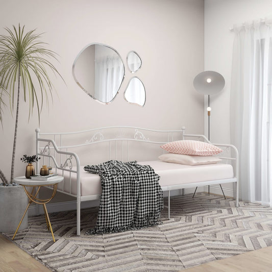 Slaapbank metaal wit 90x200 cm is nu te koop bij PeponiXL, paradijselijk wonen!
