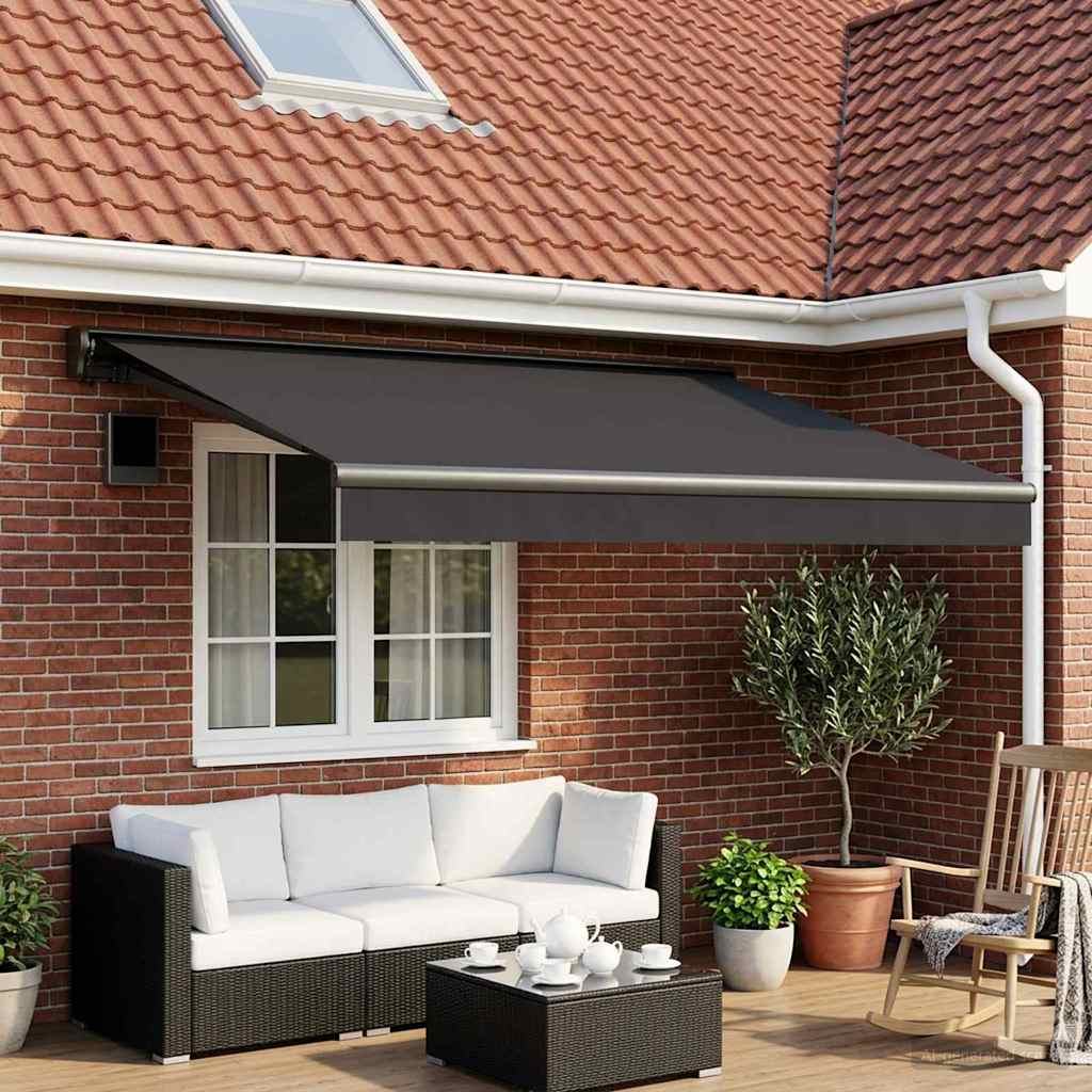 Vervangingsdoek voor zonnescherm Antracietkleurig 350 x 250 cm is nu te koop bij PeponiXL, paradijselijk wonen!