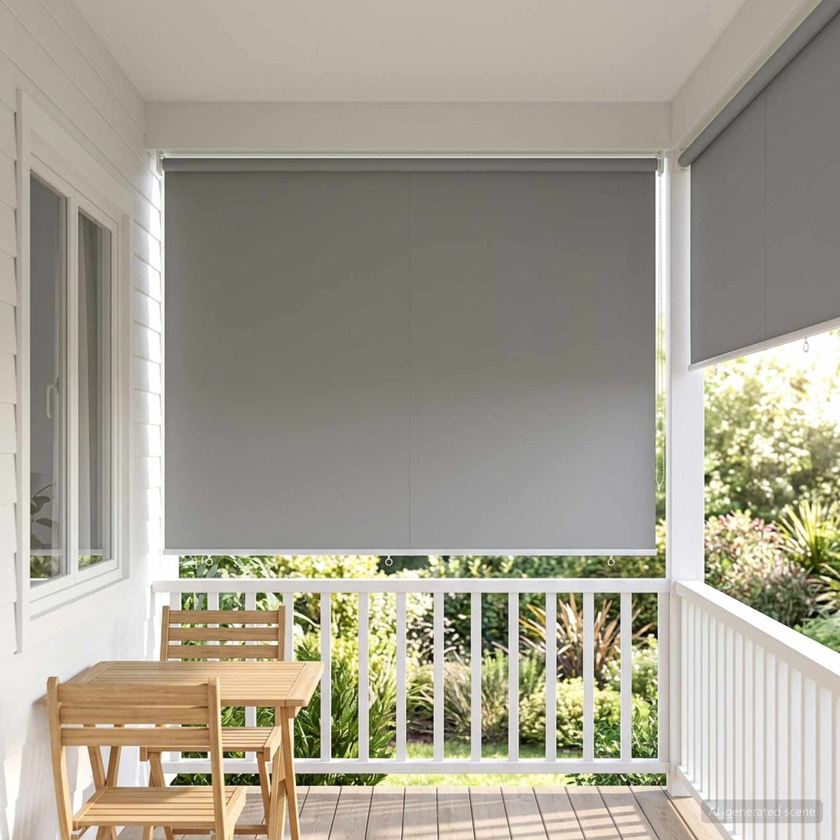 Buitenrolgordijn UV-bescherming Lichtgrijs 185 x 140 cm (B x H) is nu te koop bij PeponiXL, paradijselijk wonen!