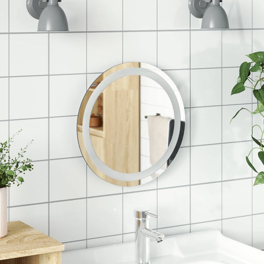 LED Badkamer Spiegel Transparant Ø 40 cm gehard glas is nu te koop bij PeponiXL, paradijselijk wonen!