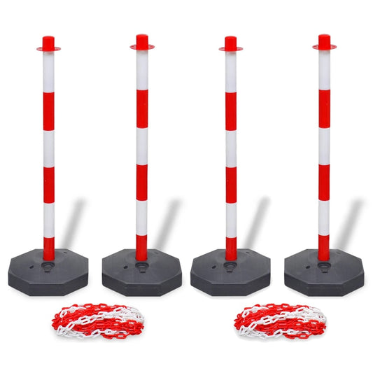 Set van 4 kettingpalen en 2 kunststof kettingen van 10 m is nu te koop bij PeponiXL, paradijselijk wonen!