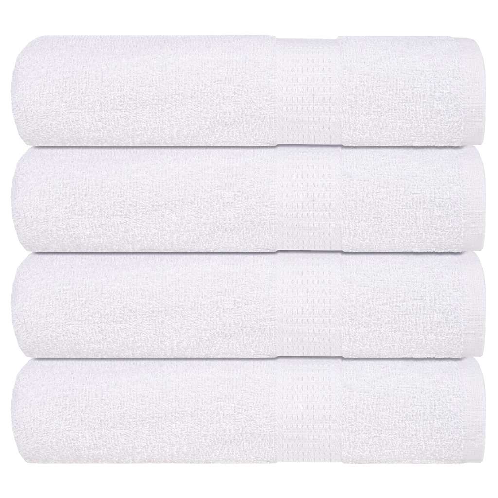 Handdoeken FROGN 4 st 50x100 cm 360 g/m² wit is nu te koop bij PeponiXL, paradijselijk wonen!
