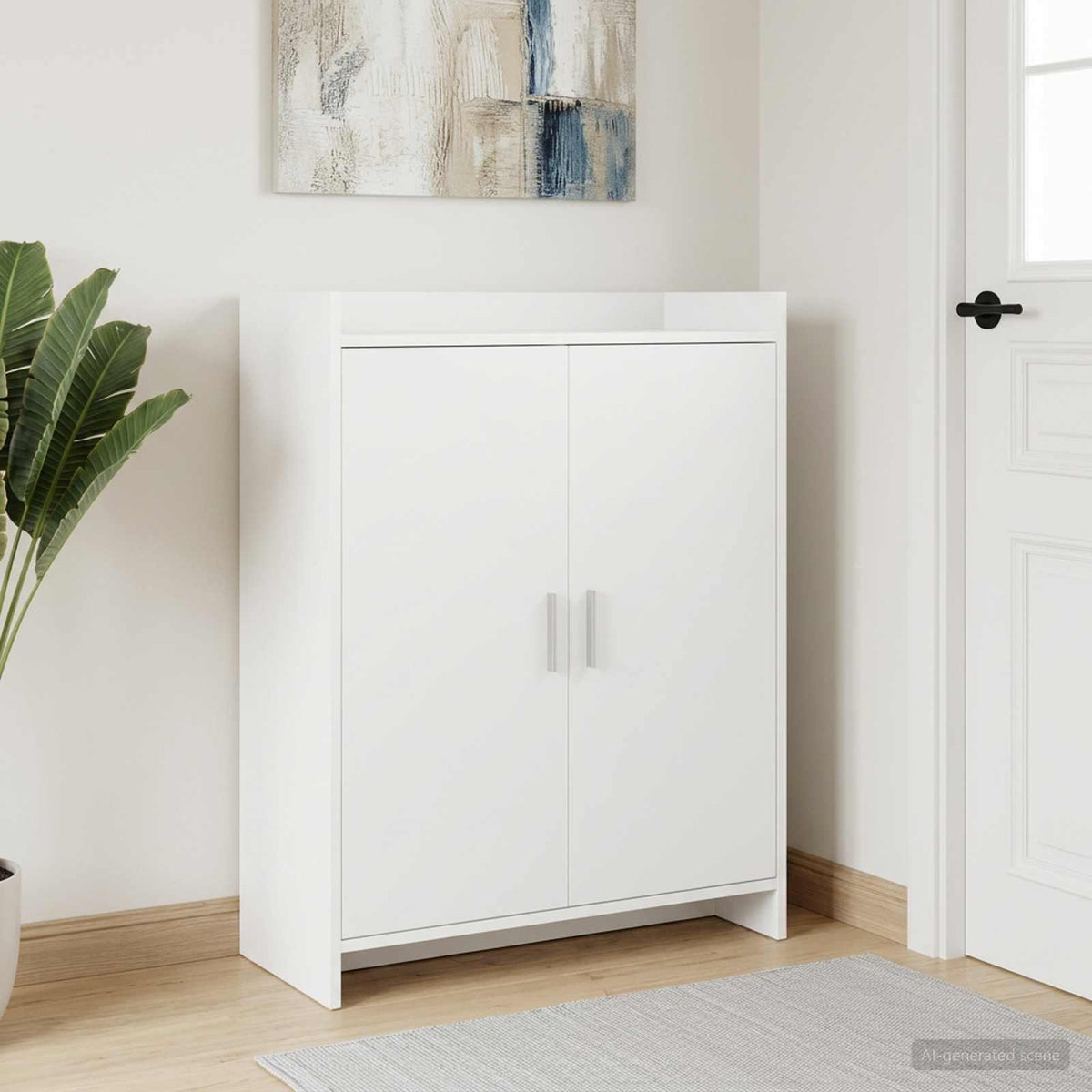 Schoenenkast met opslag Wit 73,5 x 36 x 92 cm Bewerkt hout is nu te koop bij PeponiXL, paradijselijk wonen!