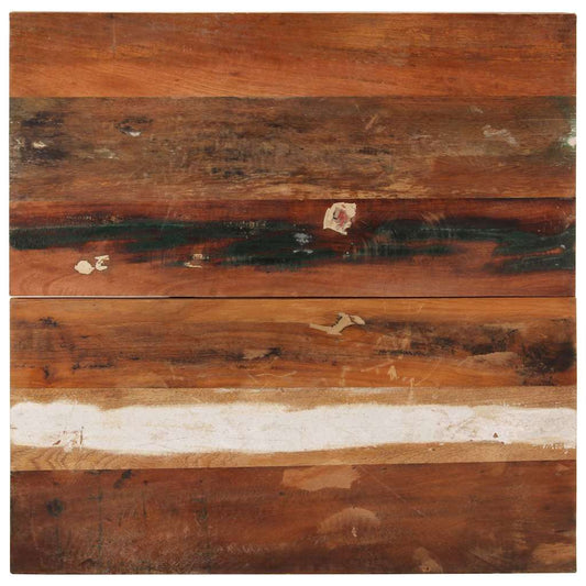 Tafelblad vierkant 25-27 mm 70x70 cm massief gerecycled hout is nu te koop bij PeponiXL, paradijselijk wonen!