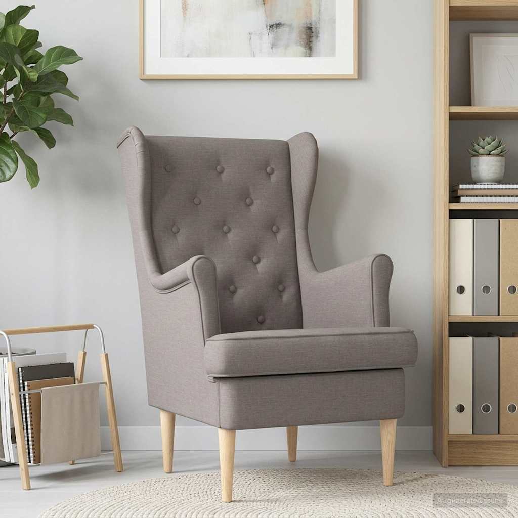 Fauteuil Taupe Stof is nu te koop bij PeponiXL, paradijselijk wonen!