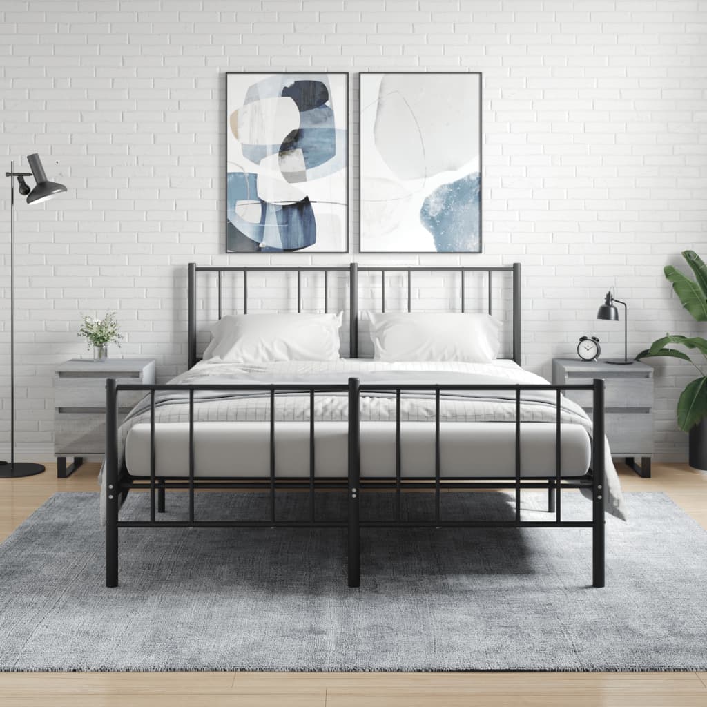 Nachtkastjes 2 st 40x35x50 cm bewerkt hout grijs sonoma eiken is nu te koop bij PeponiXL, paradijselijk wonen!