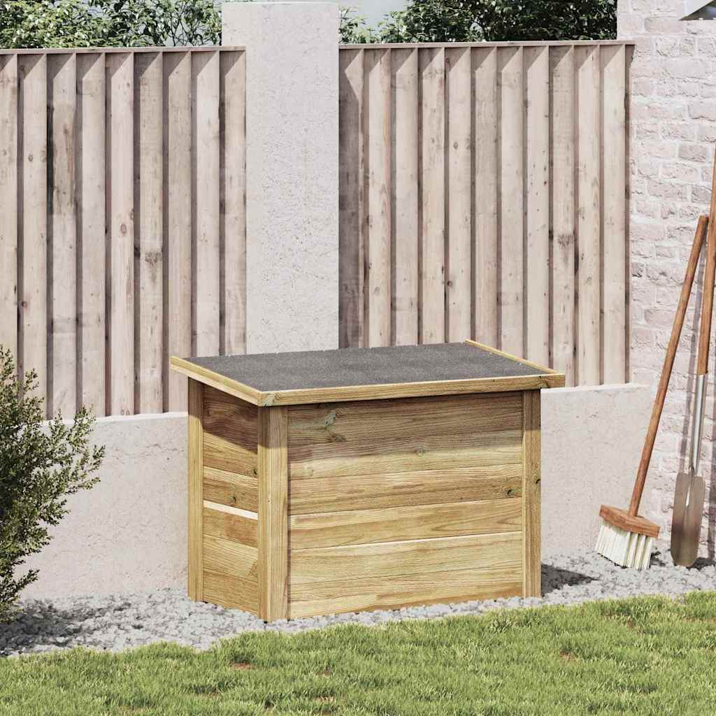 Opbergbox Naturel 80 x 44,5 x 57,5 cm Geïmpregneerd grenenhout is nu te koop bij PeponiXL, paradijselijk wonen!