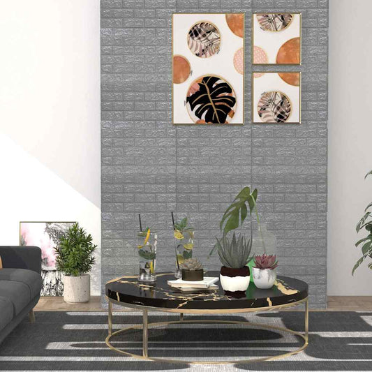 3D-behang zelfklevend 20 st bakstenen antracietkleurig is nu te koop bij PeponiXL, paradijselijk wonen!