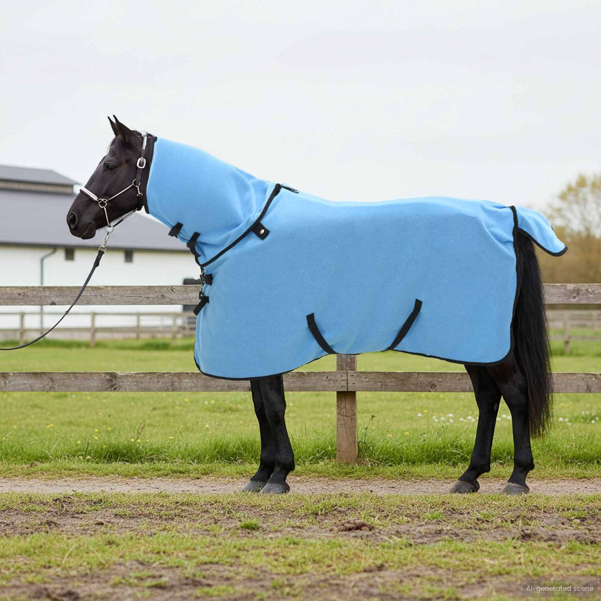 Paardendeken Volledige Aqua 95 cm Polyester is nu te koop bij PeponiXL, paradijselijk wonen!