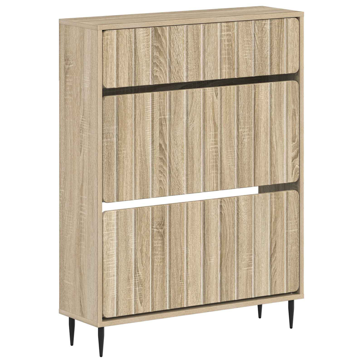 Schoenenkast ZWOLLE 78 x 24 x 103 cm Bewerkt hout Sonoma Eiken is nu te koop bij PeponiXL, paradijselijk wonen!