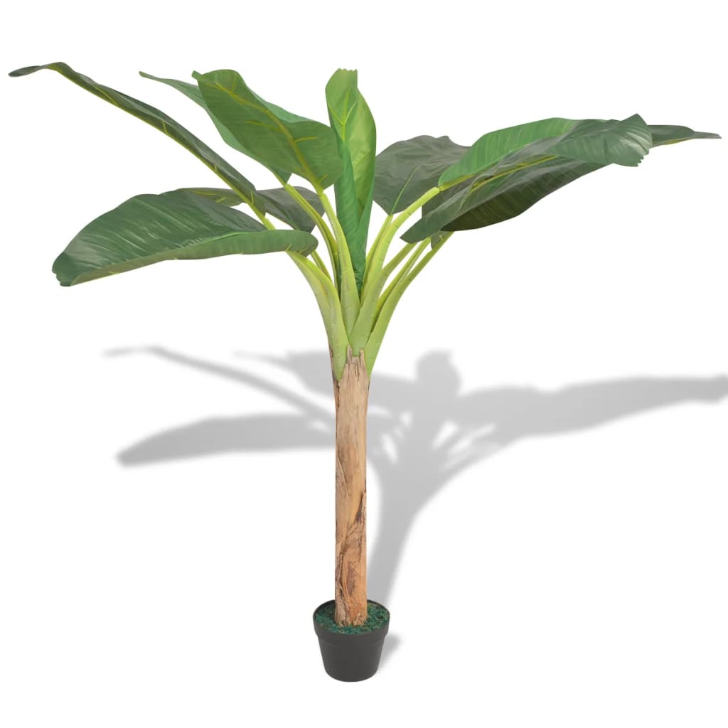 Kunst bananenboom plant met pot 150 cm groen is nu te koop bij PeponiXL, paradijselijk wonen!