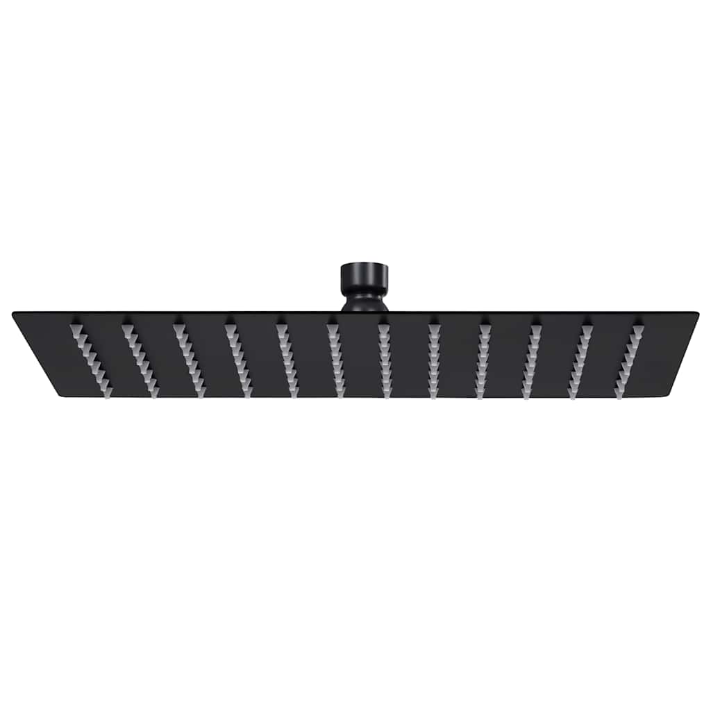 Regendouchekop rechthoekig 30x20 cm roestvrij staal zwart is nu te koop bij PeponiXL, paradijselijk wonen!