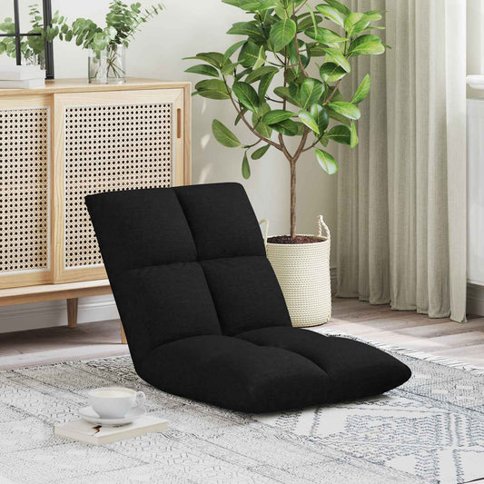 Vloerstoel Zwart 50 x 61 x 57 cm Stof is nu te koop bij PeponiXL, paradijselijk wonen!