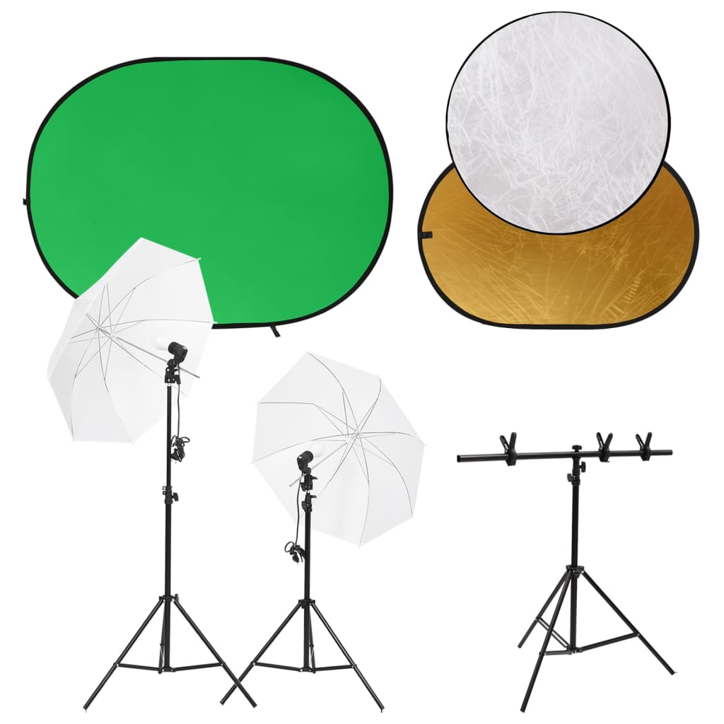 Fotostudioset met lichtset, achtergrondscherm en reflector is nu te koop bij PeponiXL, paradijselijk wonen!