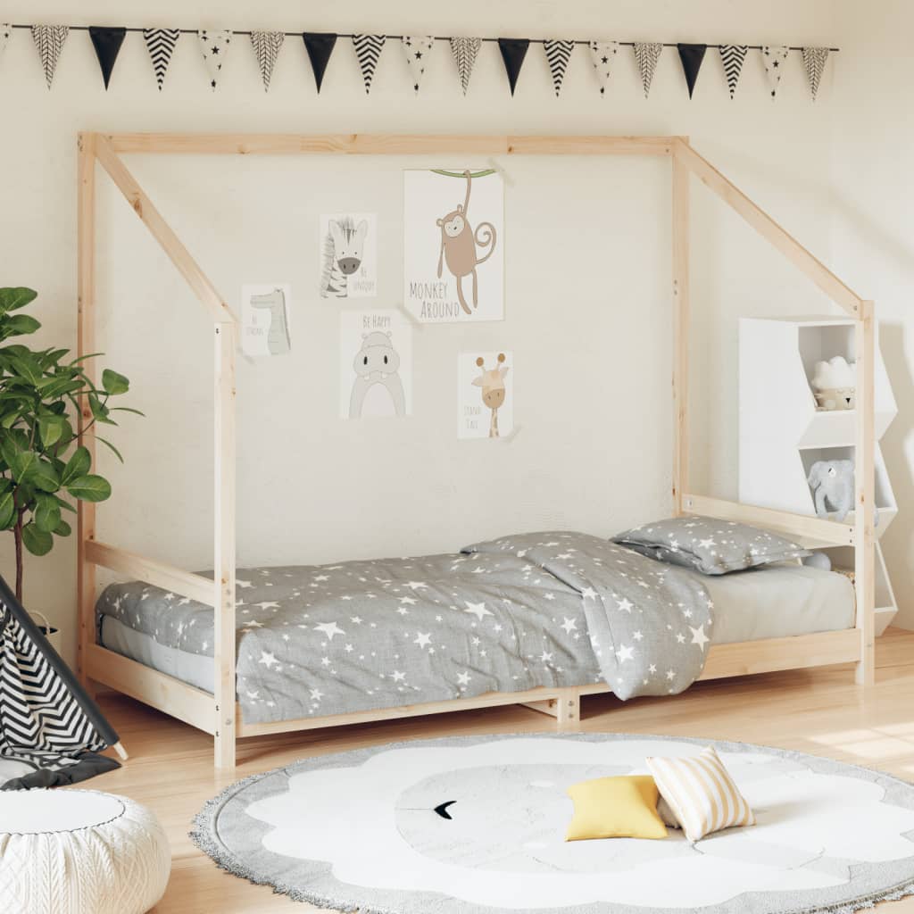 Kinderbedframe 90x200 cm massief grenenhout is nu te koop bij PeponiXL, paradijselijk wonen!
