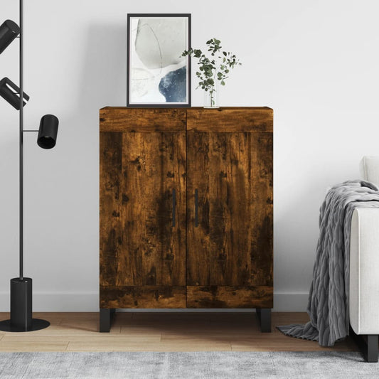 Dressoir 69,5x34x90 cm bewerkt hout gerookt eikenkleurig is nu te koop bij PeponiXL, paradijselijk wonen!