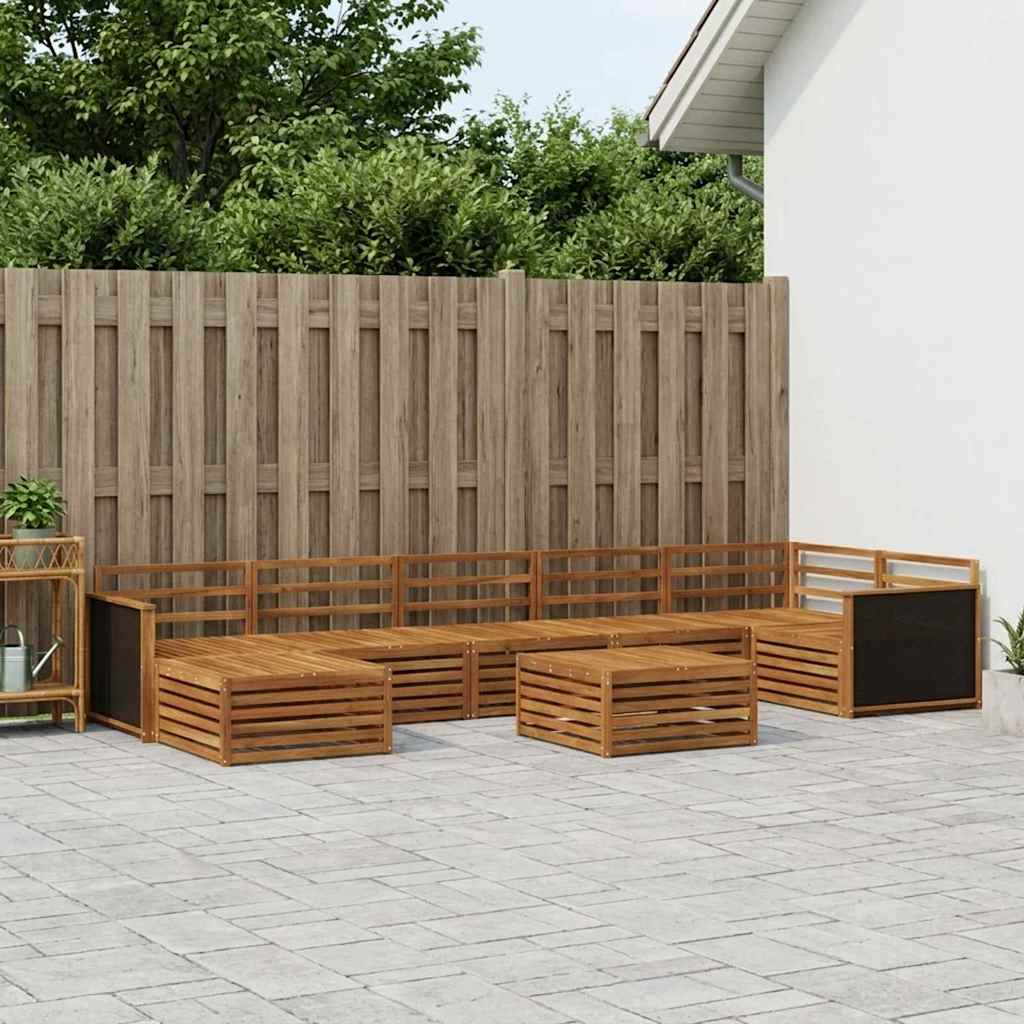Buiten bankenset 8 pcs Naturel is nu te koop bij PeponiXL, paradijselijk wonen!