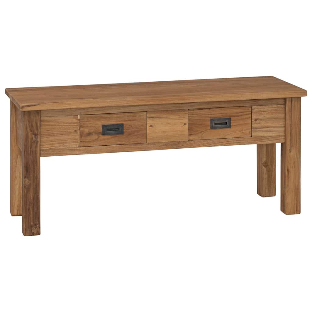 Halbankjeje massief teakhout 90x30x40 cm is nu te koop bij PeponiXL, paradijselijk wonen!