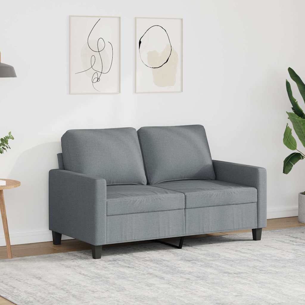 Tweezitsbank 120 cm stof lichtgrijs is nu te koop bij PeponiXL, paradijselijk wonen!
