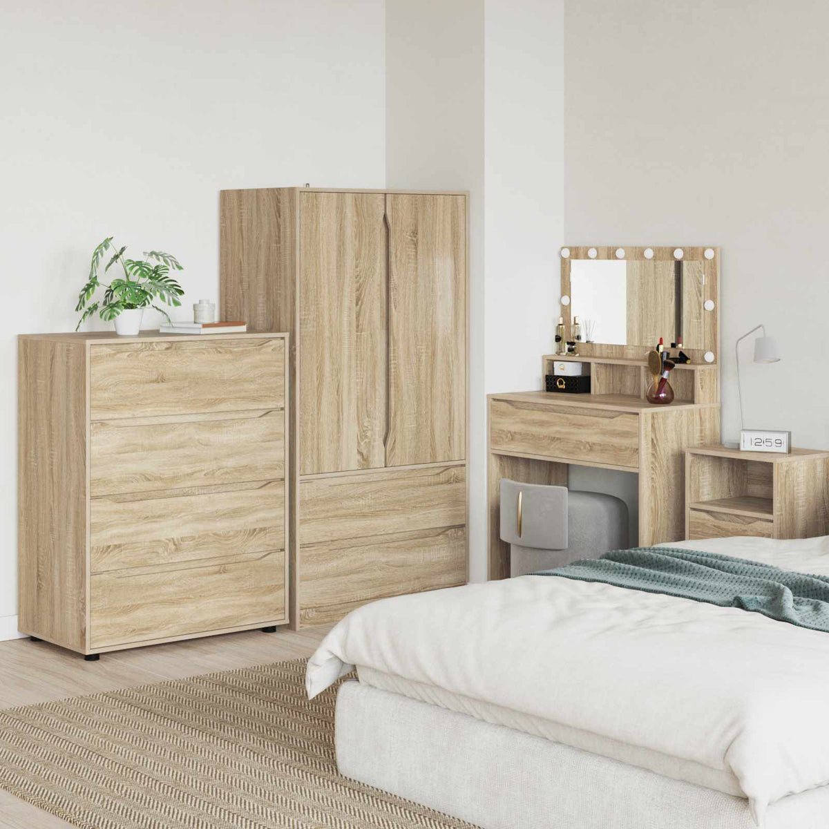 Opslagkasten Sonoma Eiken 80 x 48 x 105 cm Bewerkt hout is nu te koop bij PeponiXL, paradijselijk wonen!