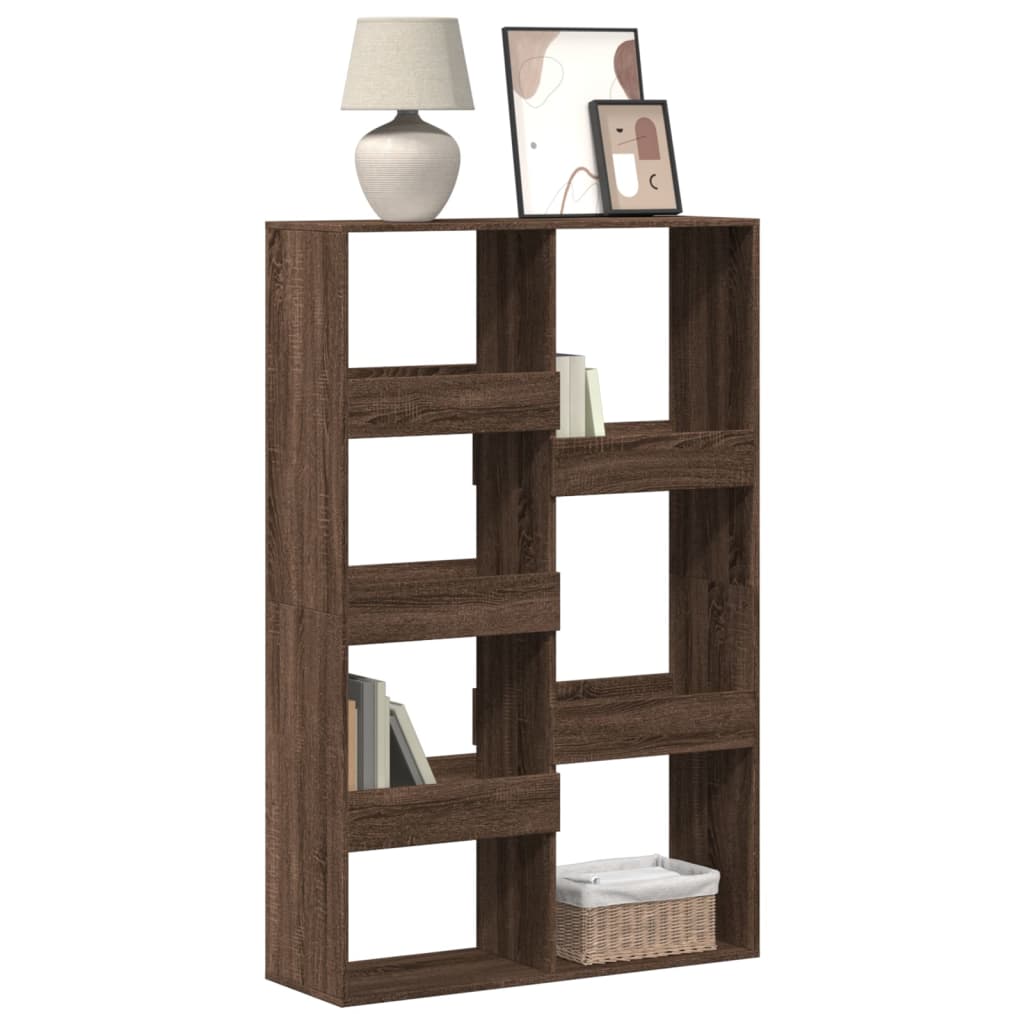 Boekenkast 100x33x155,5 cm bewerkt hout bruin eikenkleurig is nu te koop bij PeponiXL, paradijselijk wonen!