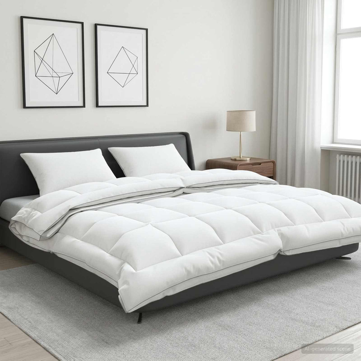 Dekbed en Kussen Set 3 st 200x200 cm 4 seizoenen 140+220 GSM is nu te koop bij PeponiXL, paradijselijk wonen!