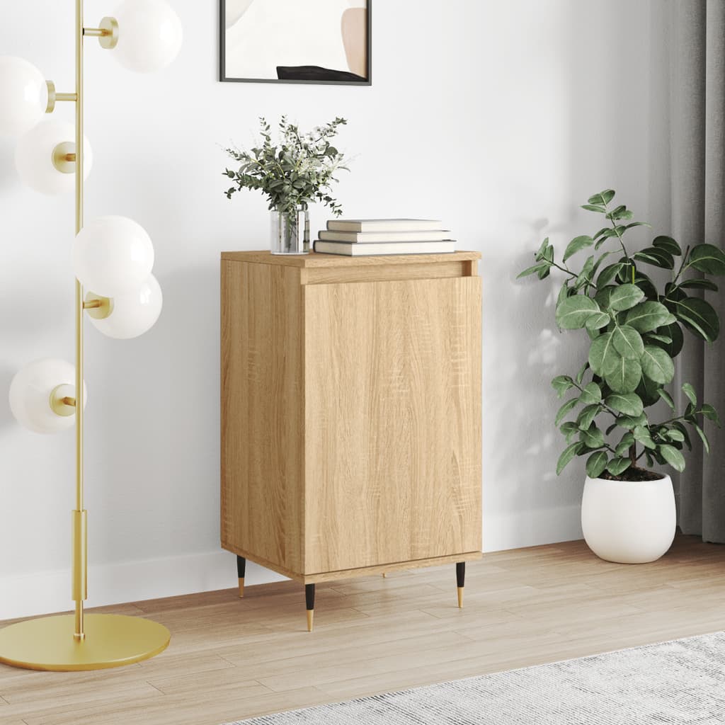 Dressoir 40x35x70 cm bewerkt hout sonoma eikenkleurig is nu te koop bij PeponiXL, paradijselijk wonen!