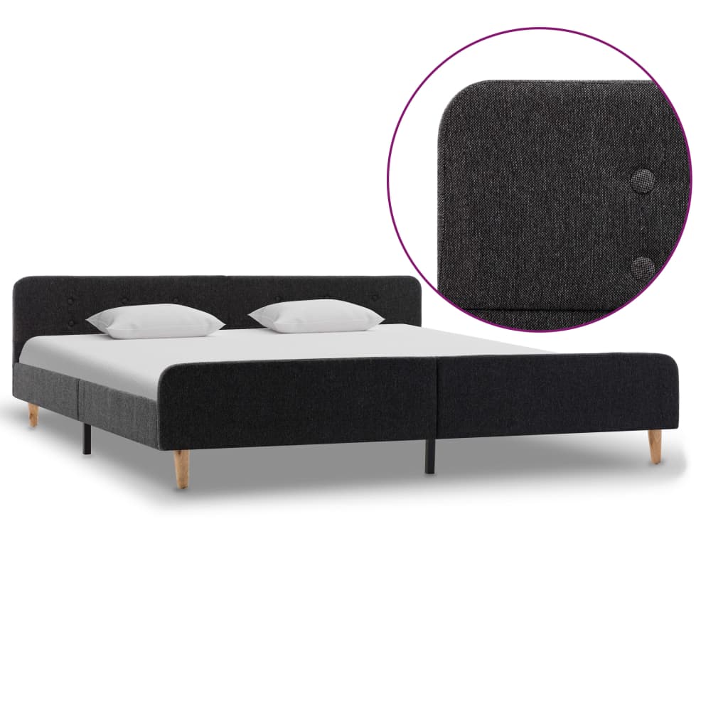 Bedframe jute donkergrijs 180x200 cm is nu te koop bij PeponiXL, paradijselijk wonen!