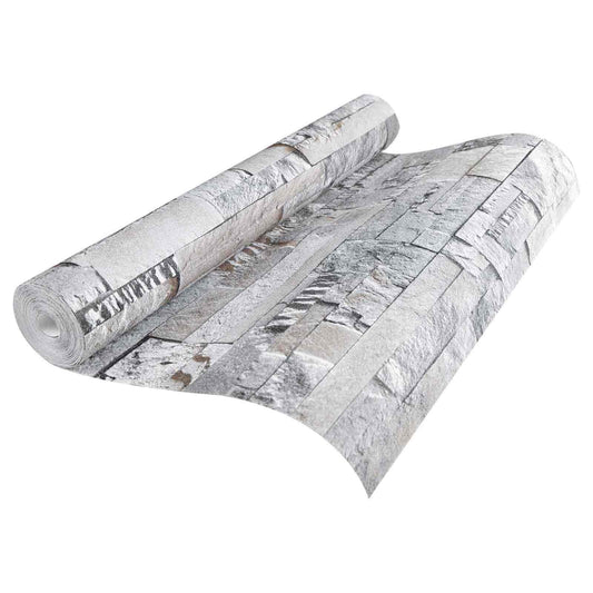 3D Steen Behang Grijs 10 x 0,53 m Non-Woven Stof is nu te koop bij PeponiXL, paradijselijk wonen!