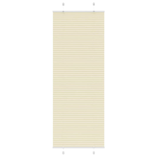 Plissé rolgordijn 70x200 cm stofbreedte 69,4 cm polyester crème is nu te koop bij PeponiXL, paradijselijk wonen!