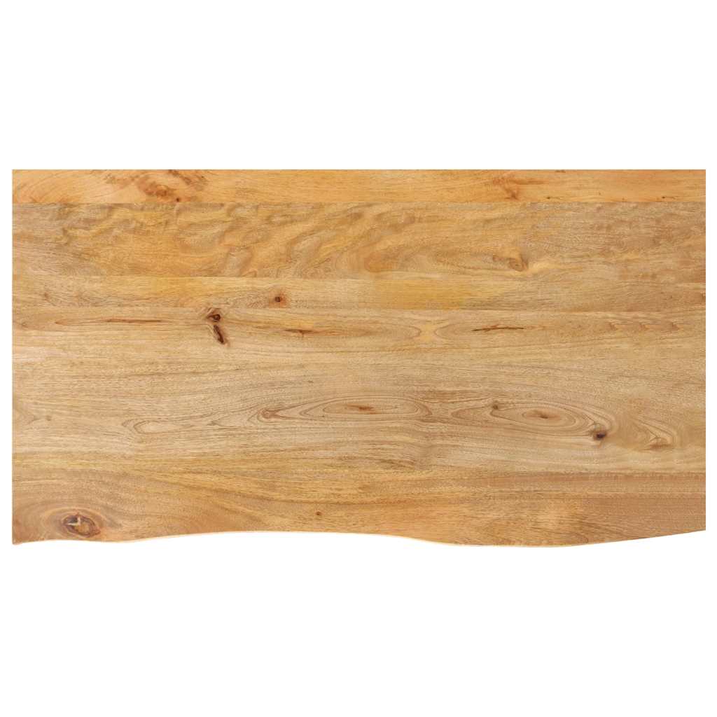 Tafelblad met natuurlijke rand 120x60x2,5 cm massief mangohout is nu te koop bij PeponiXL, paradijselijk wonen!