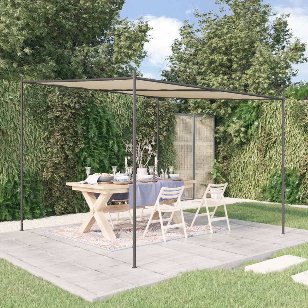 Prieel 3x3 m 180 g/m² stof en staal beige is nu te koop bij PeponiXL, paradijselijk wonen!
