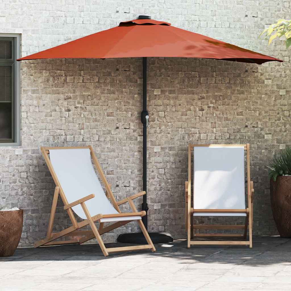 Tuinparasol Terracotta 294 x 150 x 224 cm Polyester en staal is nu te koop bij PeponiXL, paradijselijk wonen!