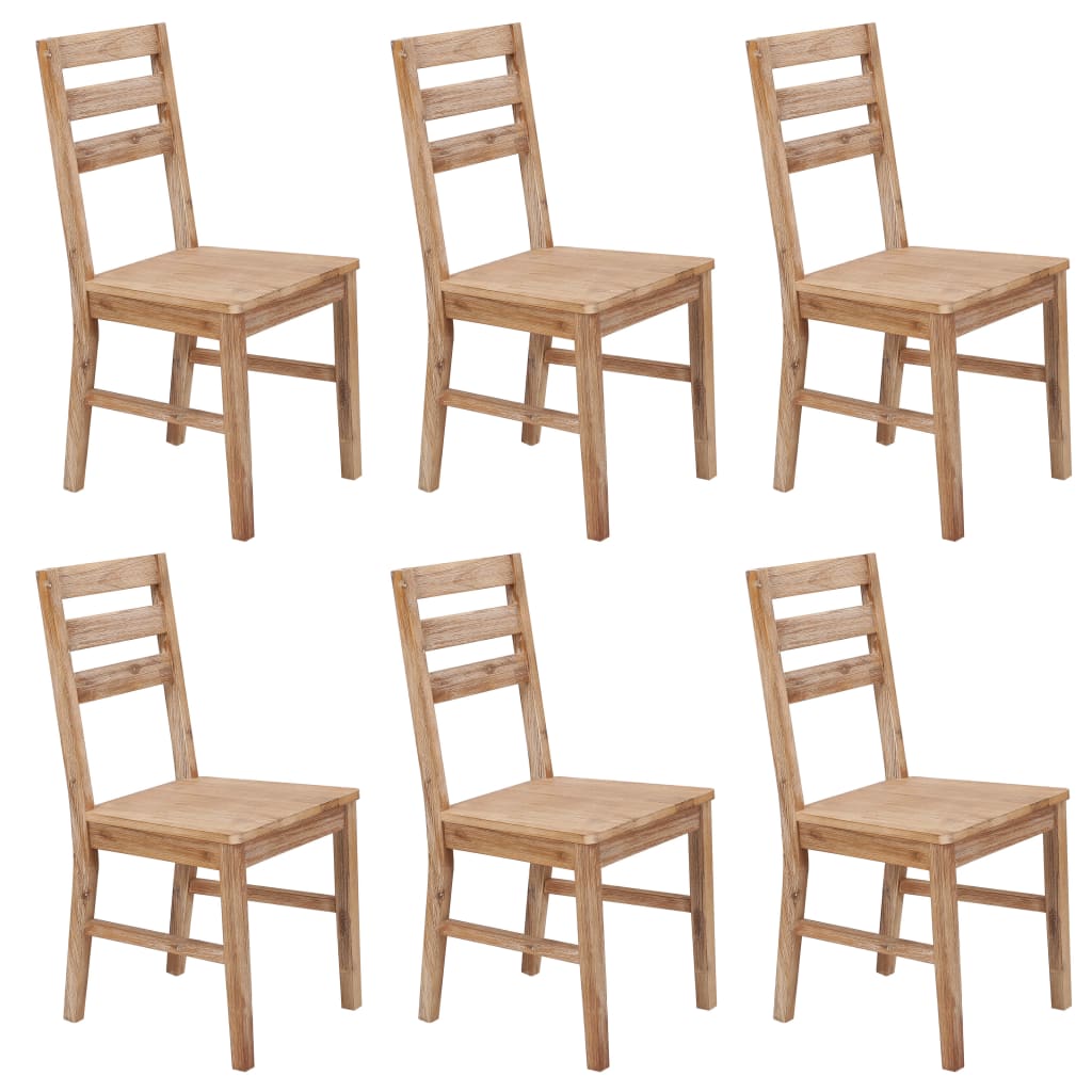 Eetkamerstoelen 6 st massief acaciahout is nu te koop bij PeponiXL, paradijselijk wonen!