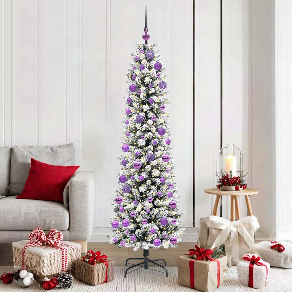 Kunstkerstboom met 300 LED Wit 180 cm PVC en Metaal en Plastic is nu te koop bij PeponiXL, paradijselijk wonen!