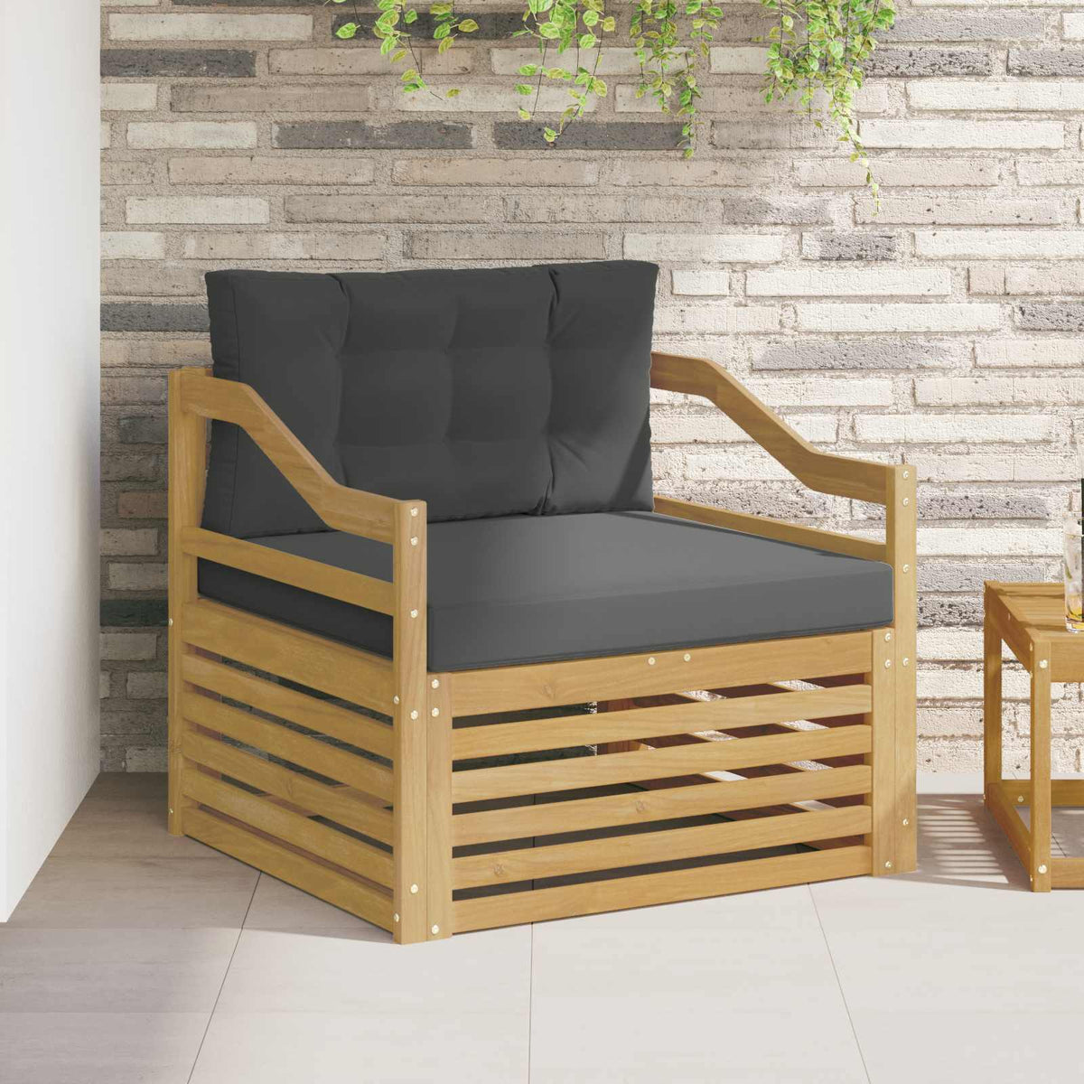 Tuinbank Wit en antracietkleurig is nu te koop bij PeponiXL, paradijselijk wonen!