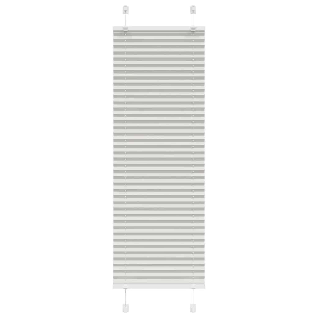 Plissé rolgordijn 45x100 cm stofbreedte 44,4 cm lichtgrijs is nu te koop bij PeponiXL, paradijselijk wonen!