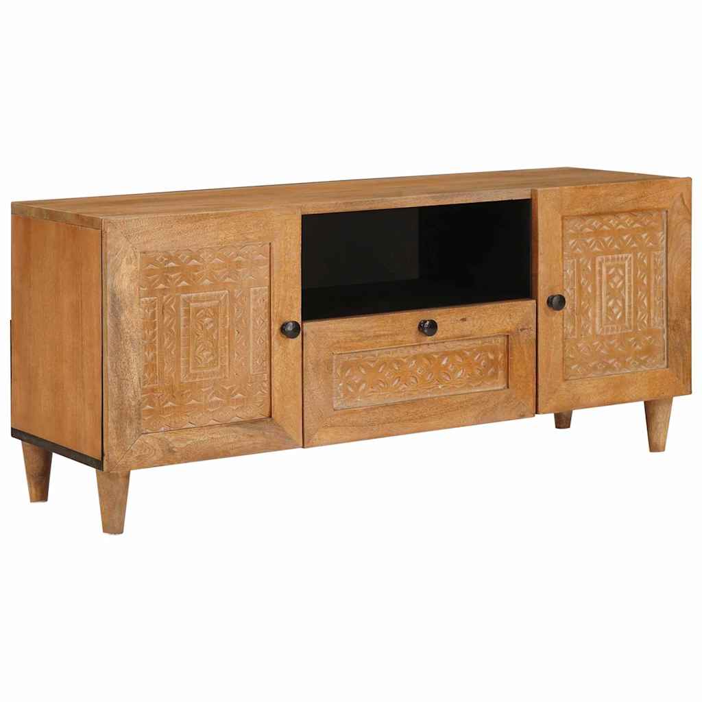 TV Eenheden met lade Licht Bruin 105 x 33 x 46 cm Bewerkt hout is nu te koop bij PeponiXL, paradijselijk wonen!