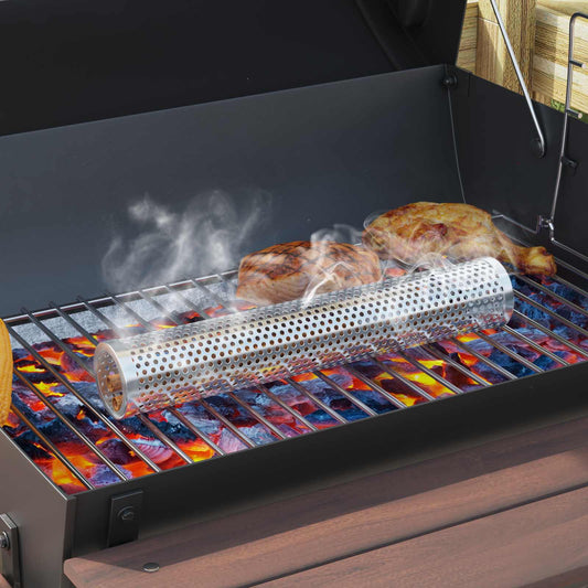 Buiten Grill 103 x 60 x 113 cm Staal Zwart is nu te koop bij PeponiXL, paradijselijk wonen!