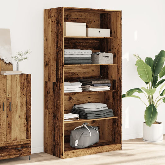 Kledingkast 100x50x200 cm bewerkt hout oud hout is nu te koop bij PeponiXL, paradijselijk wonen!