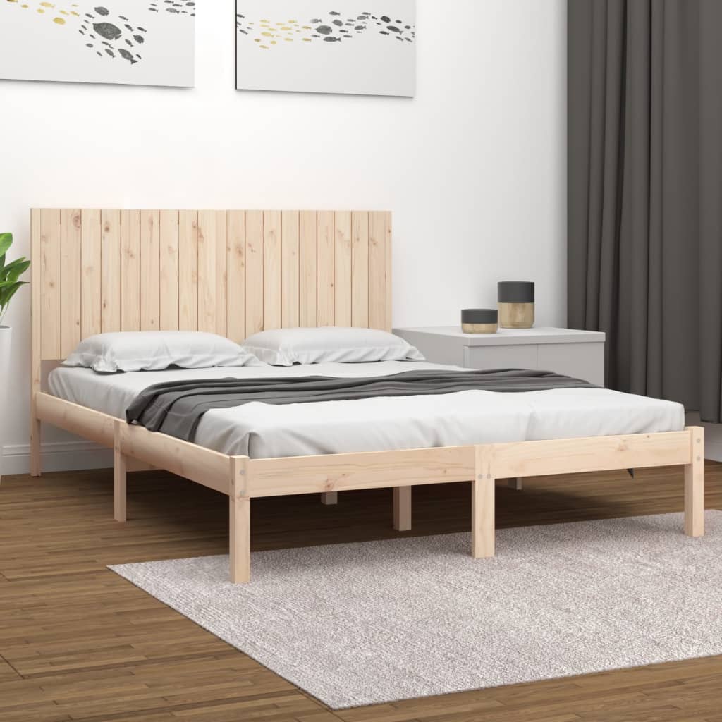 Bedframe massief hout 180x200 cm is nu te koop bij PeponiXL, paradijselijk wonen!