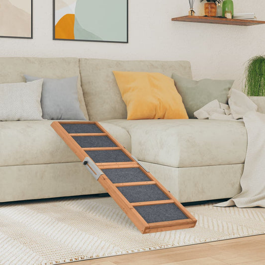 Hondenloopplank 120x30 cm massief vurenhout grijs is nu te koop bij PeponiXL, paradijselijk wonen!