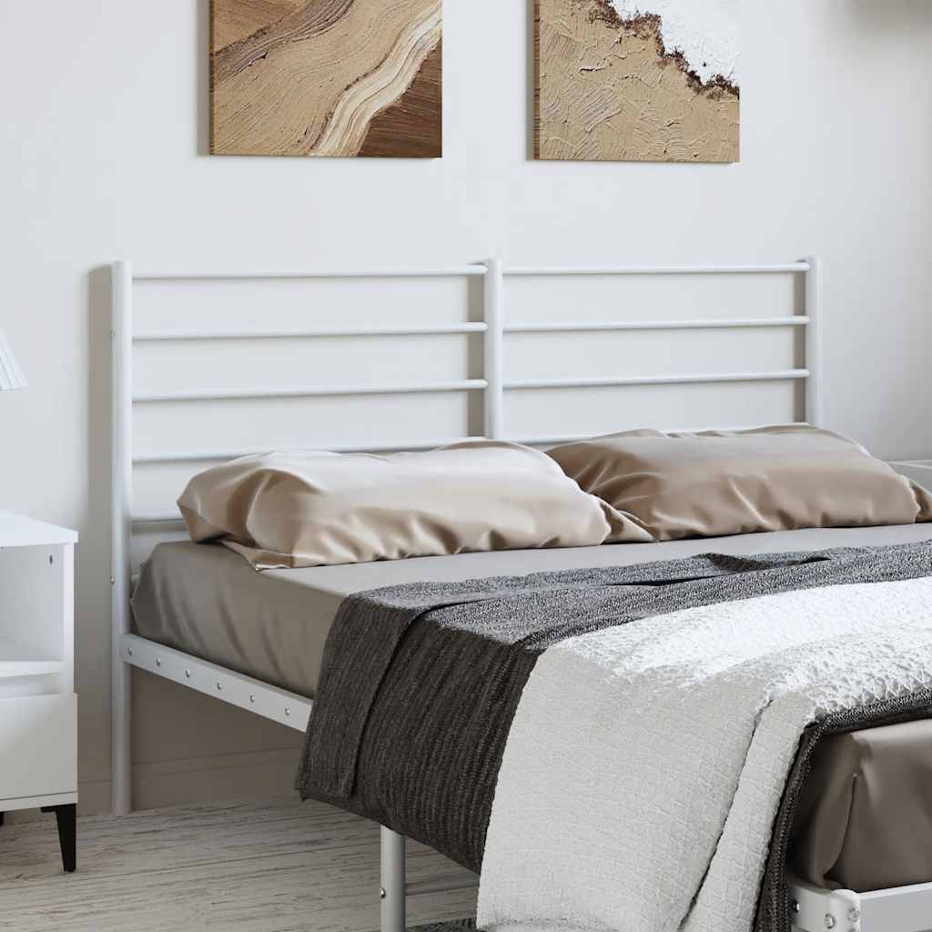 Vervangend hoofdbord metaal wit 150 cm is nu te koop bij PeponiXL, paradijselijk wonen!
