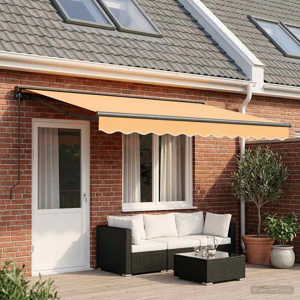 Handmatig uitschuifbare luifel Zand 5 × 3,5 m is nu te koop bij PeponiXL, paradijselijk wonen!