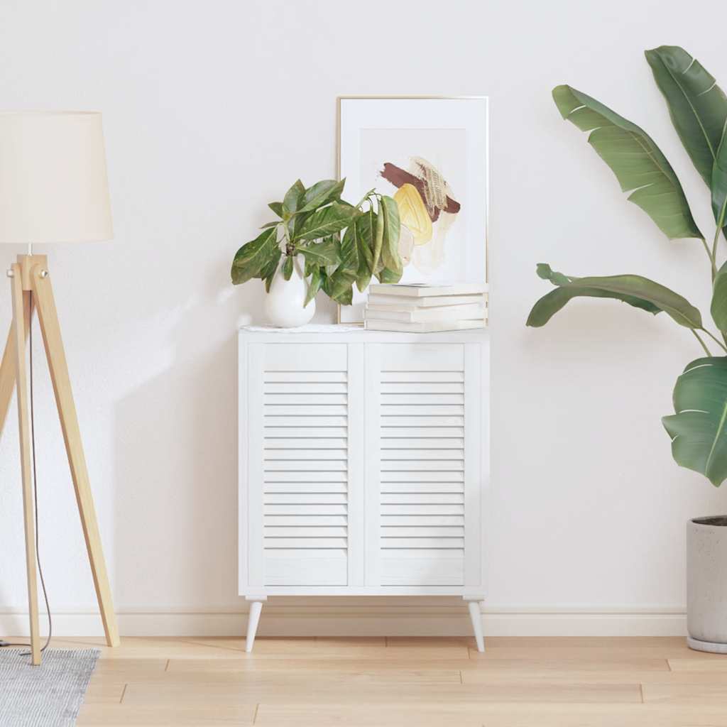 Kastdeuren louvredesign 2 st 61,5x29,5 cm wit is nu te koop bij PeponiXL, paradijselijk wonen!