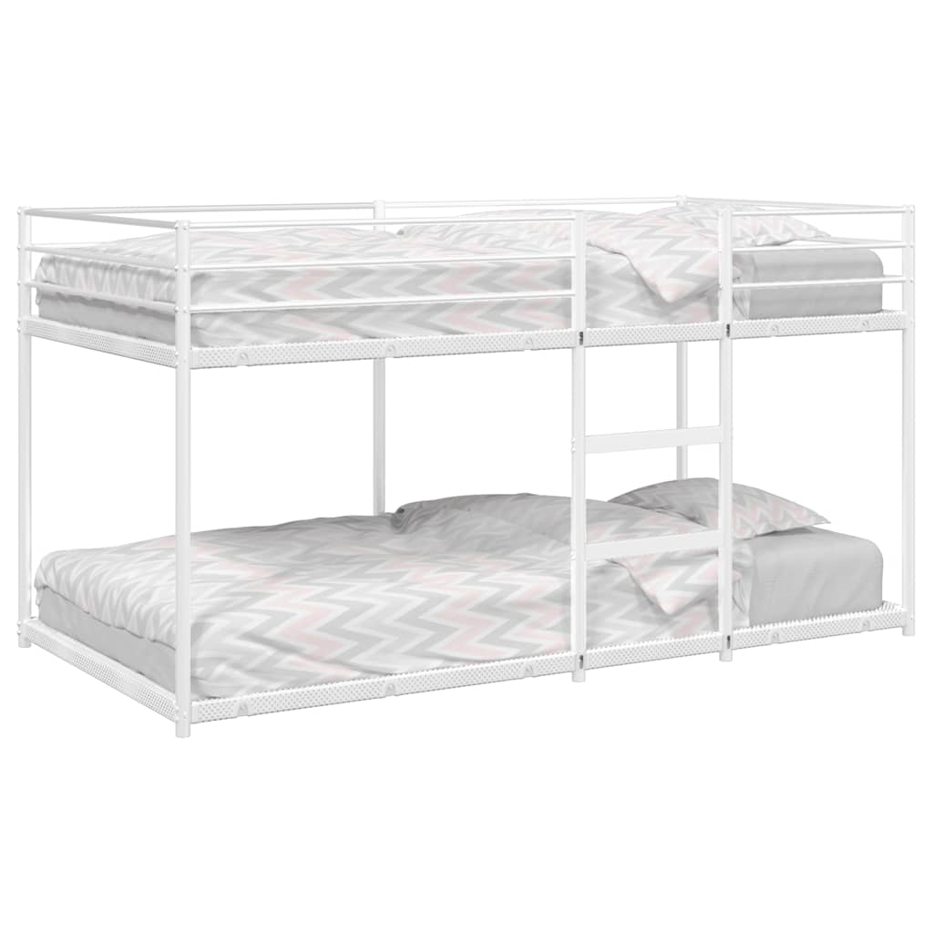Stapelbed zonder matras 107x203 cm staal wit is nu te koop bij PeponiXL, paradijselijk wonen!