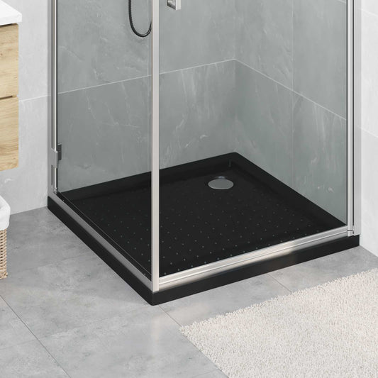 Douche Basis Tray met Dots 80 x 80 x 4 cm ABS Zwart is nu te koop bij PeponiXL, paradijselijk wonen!