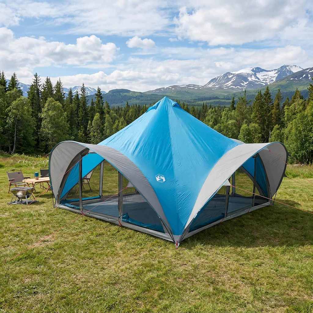 Tipi Tent met dak Blauw 18-Persoon Polyester en staal is nu te koop bij PeponiXL, paradijselijk wonen!